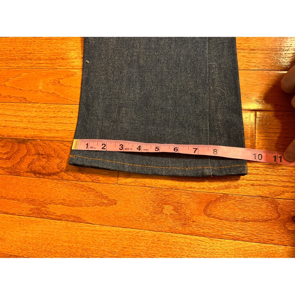 Vintage Levis 517 Saddleman Boot Jeans Orange Tab 1980s Indigo W31 L33 NOS - Picture 6 of 8